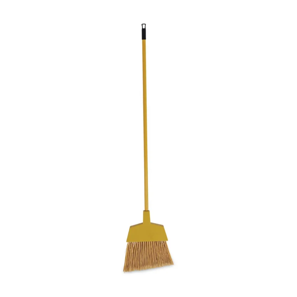 Boardwalk 55 in. Handle Corn Fiber Angled-Head Lobby Brooms - Yellow (12/Carton)