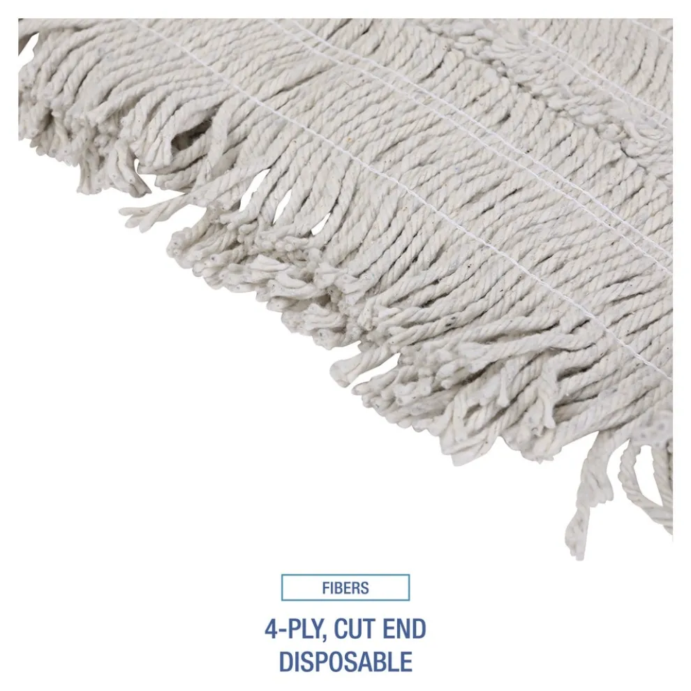 Boardwalk 18 in. x 5 in. Disposable Cotton Dust Mop Head