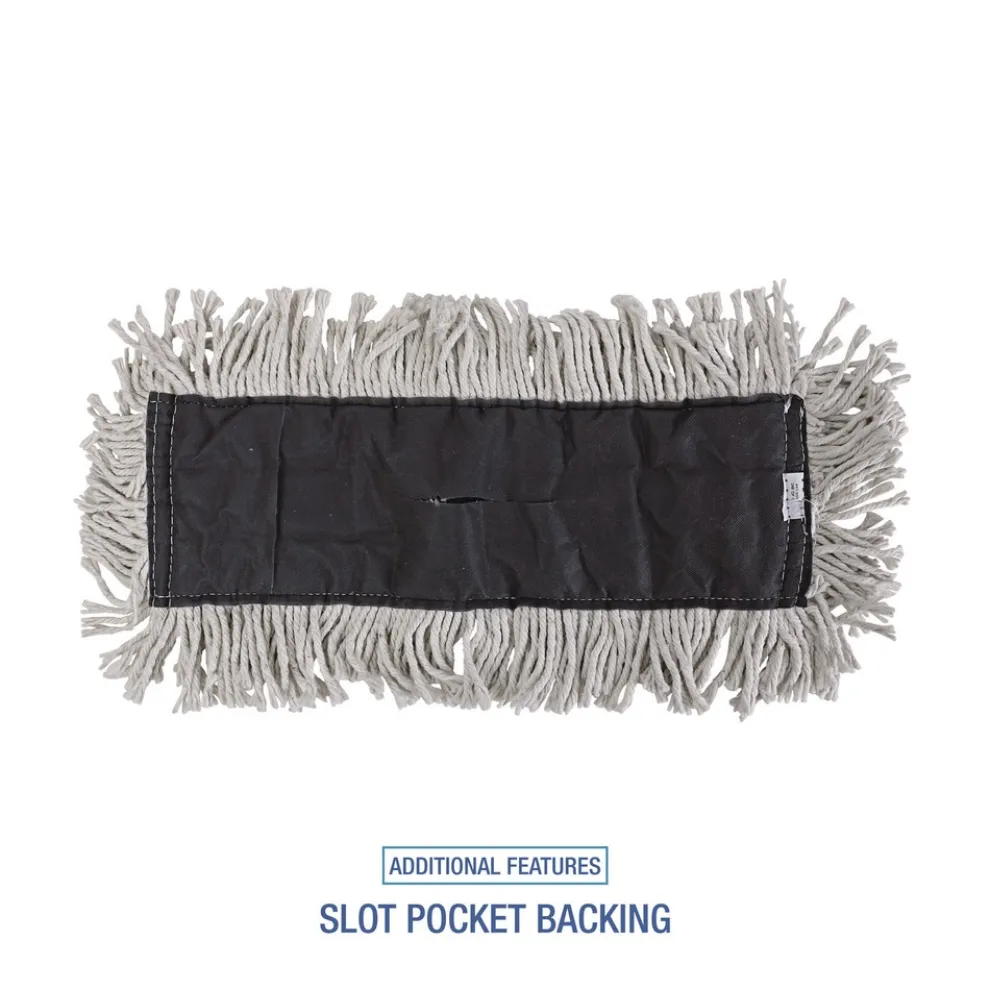 Boardwalk 18 in. x 5 in. Disposable Cotton Dust Mop Head