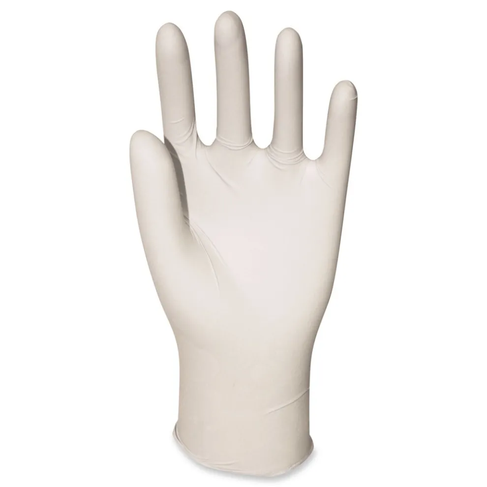 Boardwalk 4.4 mil 9.5 in. Long Powder-Free General-Purpose Latex Gloves - Medium, Natural (100/Box, 10 Boxes/Carton)