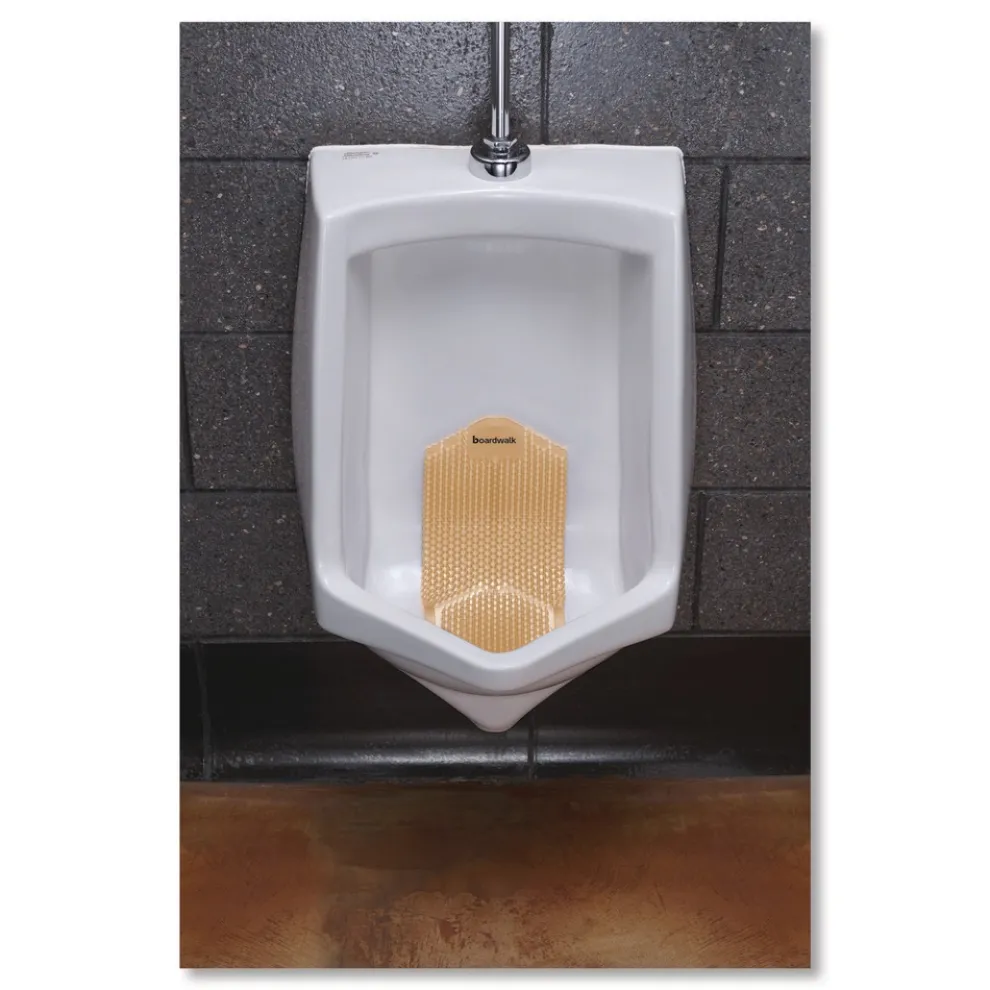 Boardwalk 5.22 oz. Vertical Urinal Screen - Summer Sunshine Scent Yellow (6/Carton)
