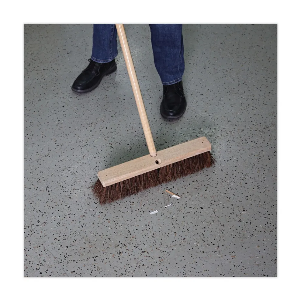 Boardwalk BWK20118 18 in. Brush 3.25 in. Natural Palmyra Fiber Bristles Floor Brush Head