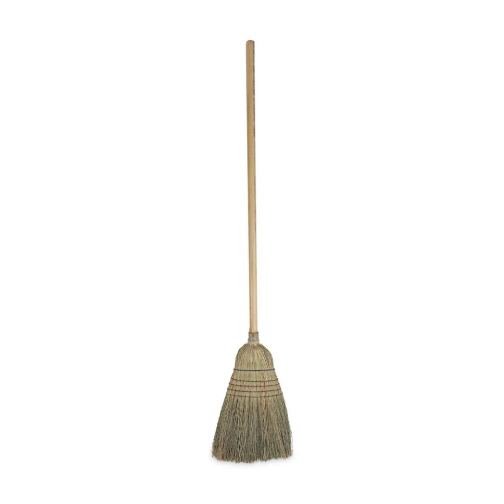 Boardwalk BWK932CCT 12/Carton 56 in. Warehouse Broom, Corn Fiber Bristles - Natural
