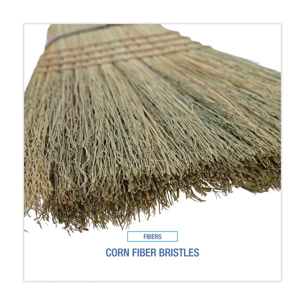 Boardwalk BWK932CCT 12/Carton 56 in. Warehouse Broom, Corn Fiber Bristles - Natural