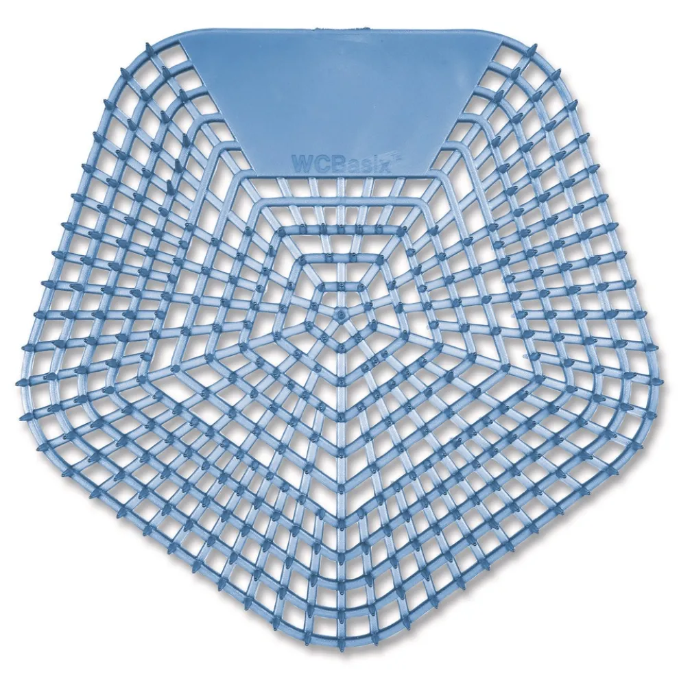 Boardwalk WCBX-P-010I010I-06-AAS80- 0.11 oz WCBasix Urinal Screen - Clean Cotton Scent, Blue (10/Box)