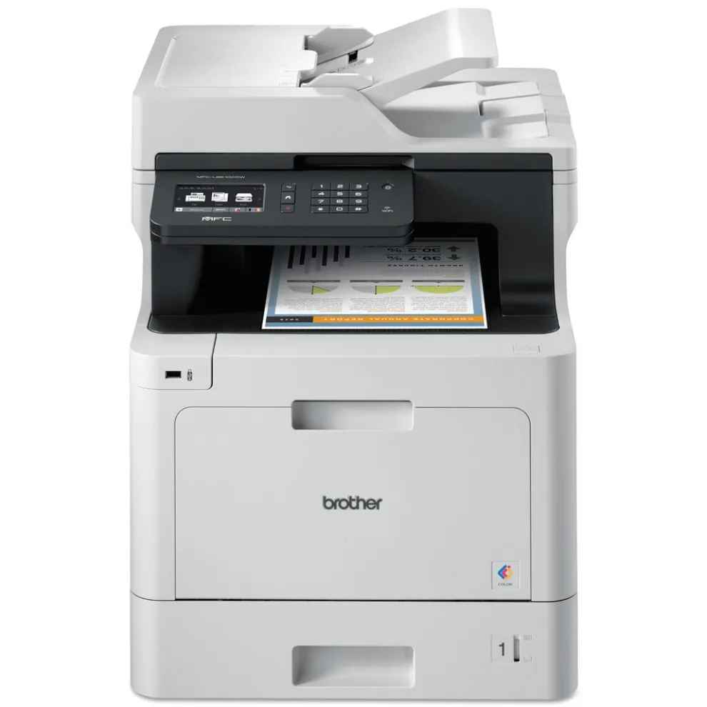 Brother Business Color Laser All-in-One Printer with Duplex Printing and Wireless Networking