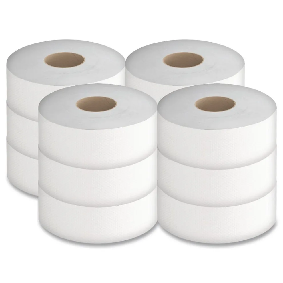 Cascades PRO 3.3 in. x 2000 ft. 1-Ply Septic-Safe Select Jumbo Bath Tissue - White (12 Rolls/Carton)
