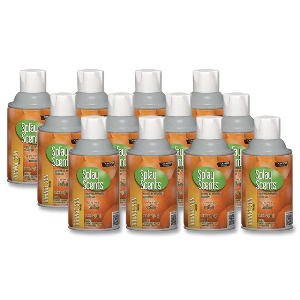 Chase Products Champion Sprayon SPRAYScents 7 oz. Metered Air Freshener Refill - Orange Sun (12/Carton)