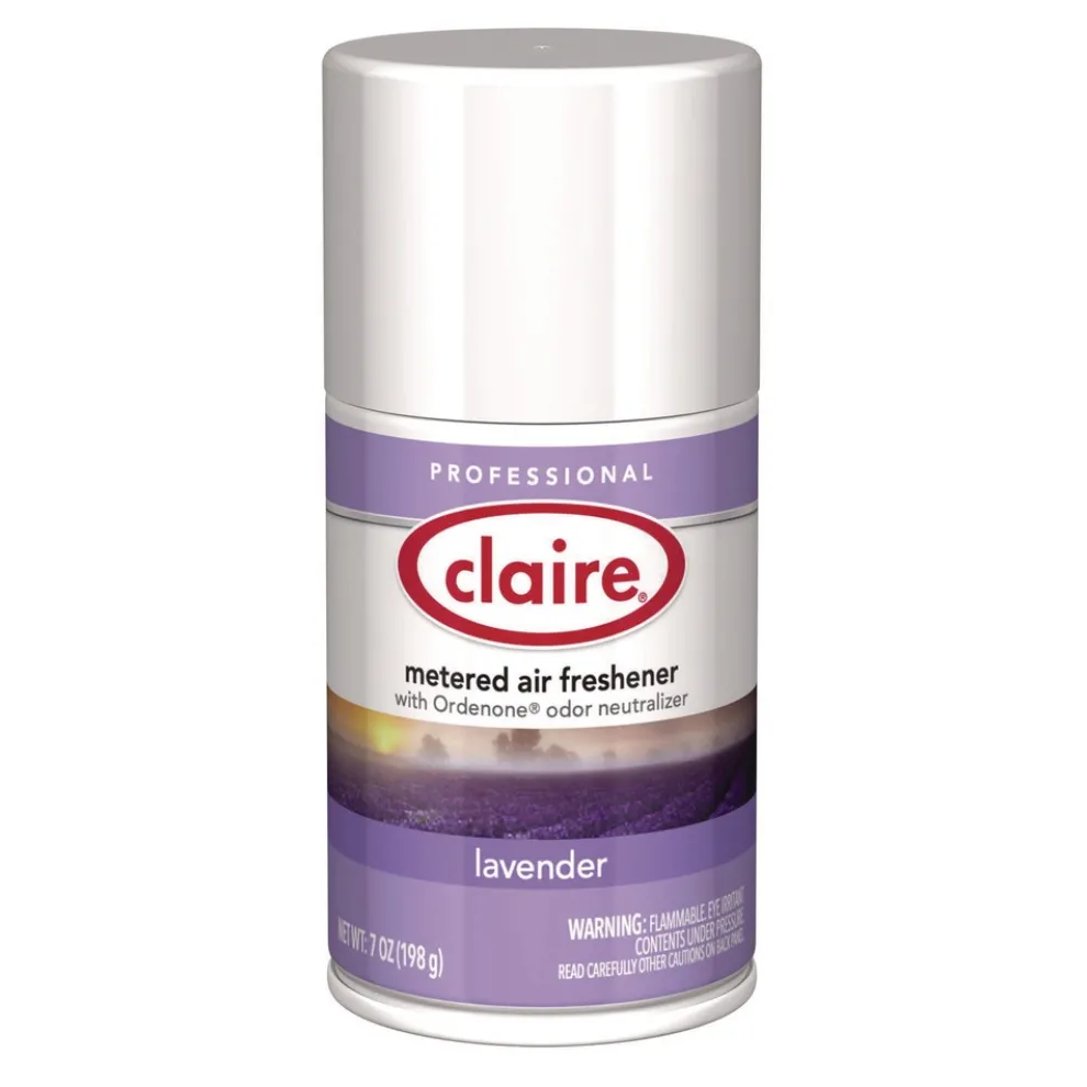 Claire 11 oz. Aerosol Spray Metered Air Freshener - Lavender (12/Carton)