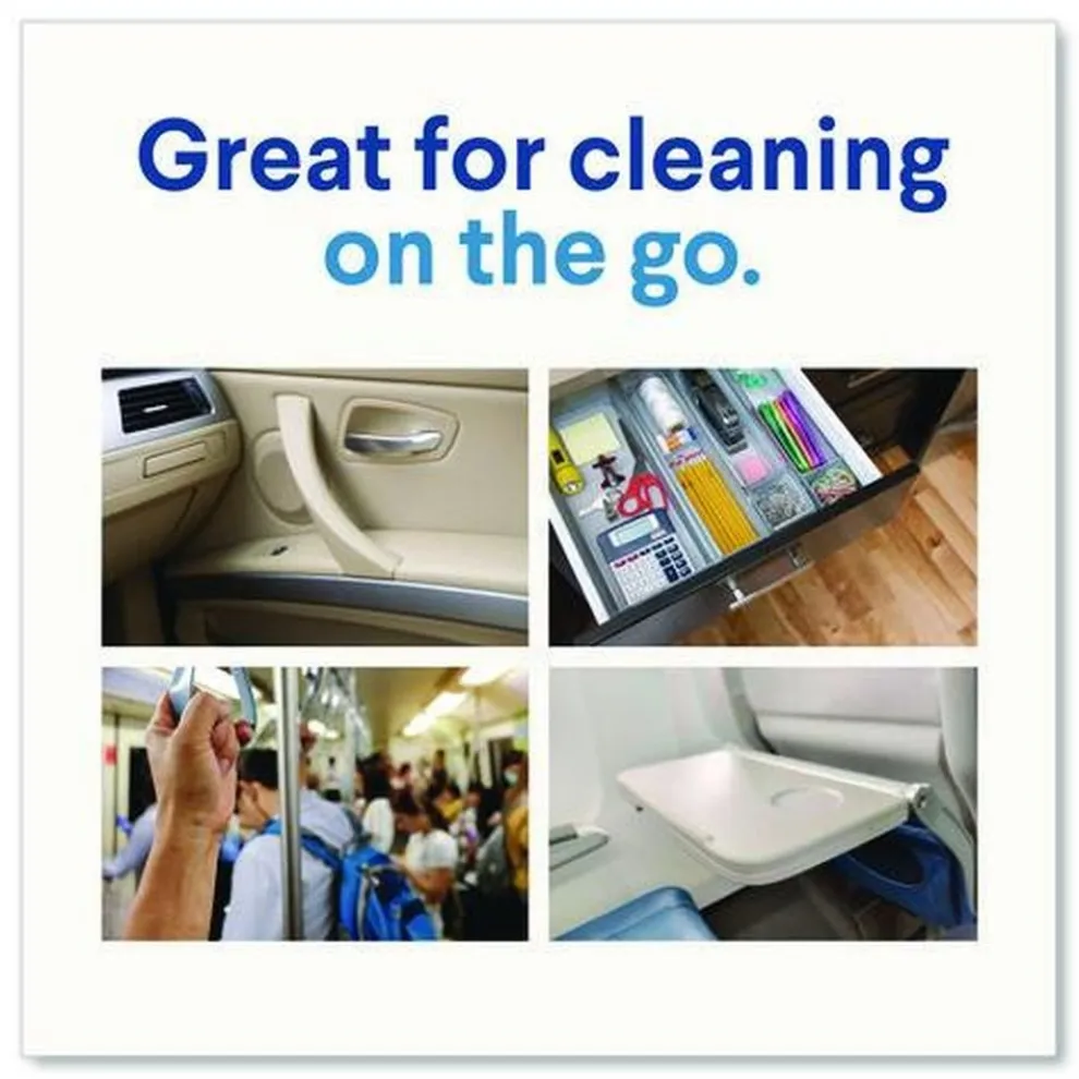 Clorox 8 in. x 7 in. 1-Ply Flex Pack Disinfecting Cleaning Wipes - Fresh Scent White (6/Carton)