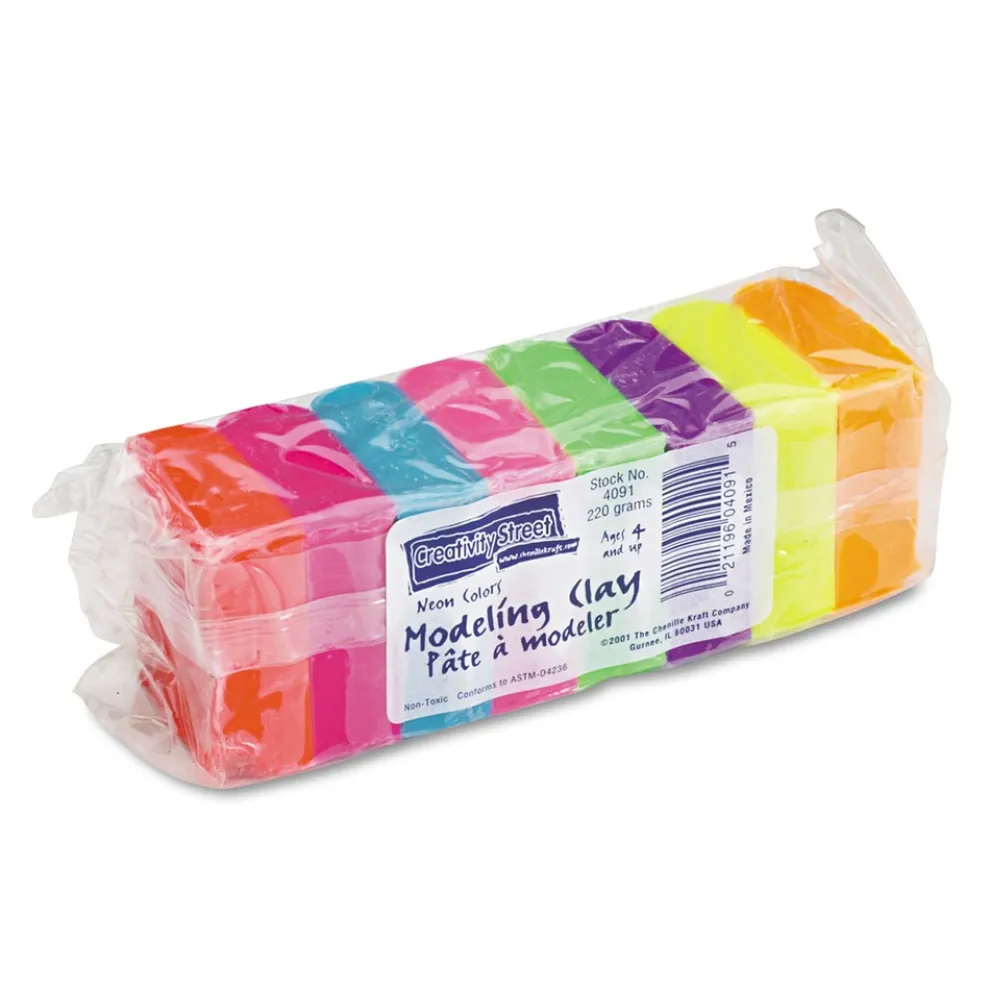 Creativity Street 220 g Modeling Clay Assortment - Assorted Neon (1/Pack)