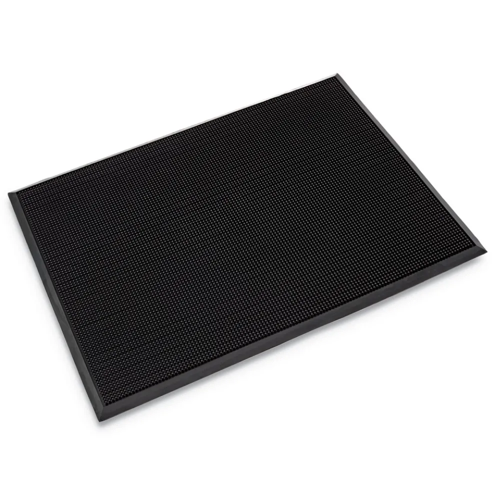 Crown Mat-A-Dor 24 in. x 32 in. Rubber Entrance/Scraper Mat - Black
