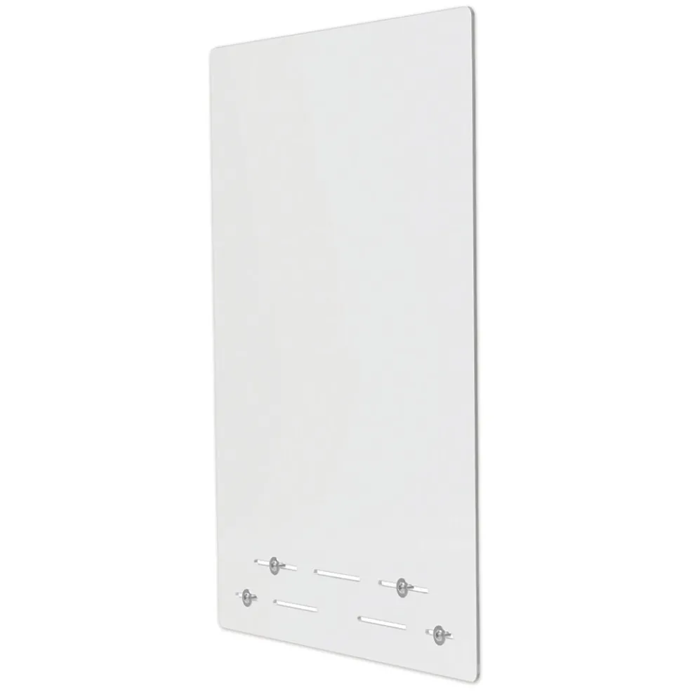 Deflecto PBCMPC2331F 23.75 in. x 31.75 in. Polycarbonate Mounting Safety Barrier with Full Shield - Clear (2/Carton)