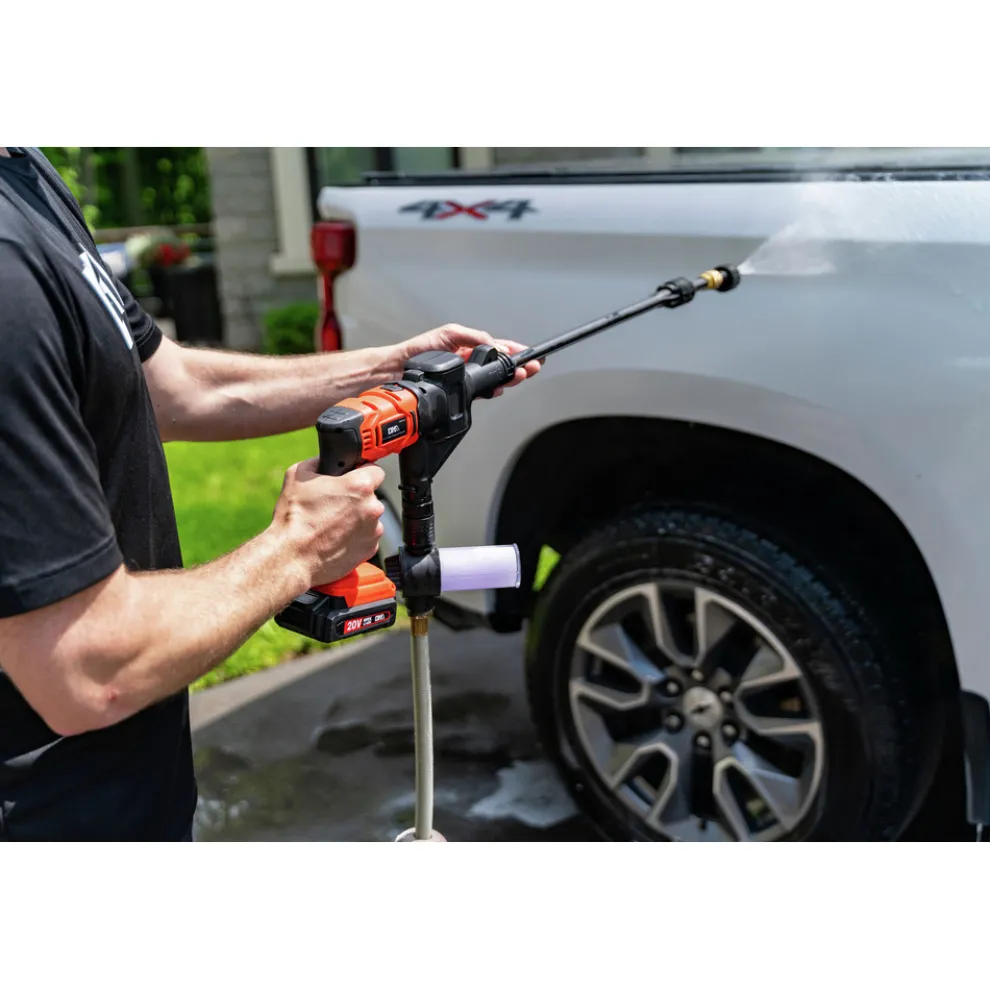 Detail K2 20V Lithium-Ion Quick-Charge Cordless 4-in-1 Tool Kit