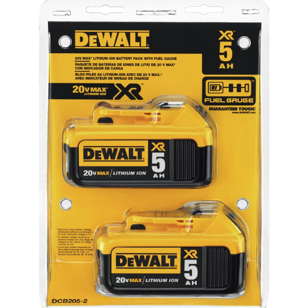 Dewalt (2) 20V MAX 5 Ah Lithium-Ion Batteries