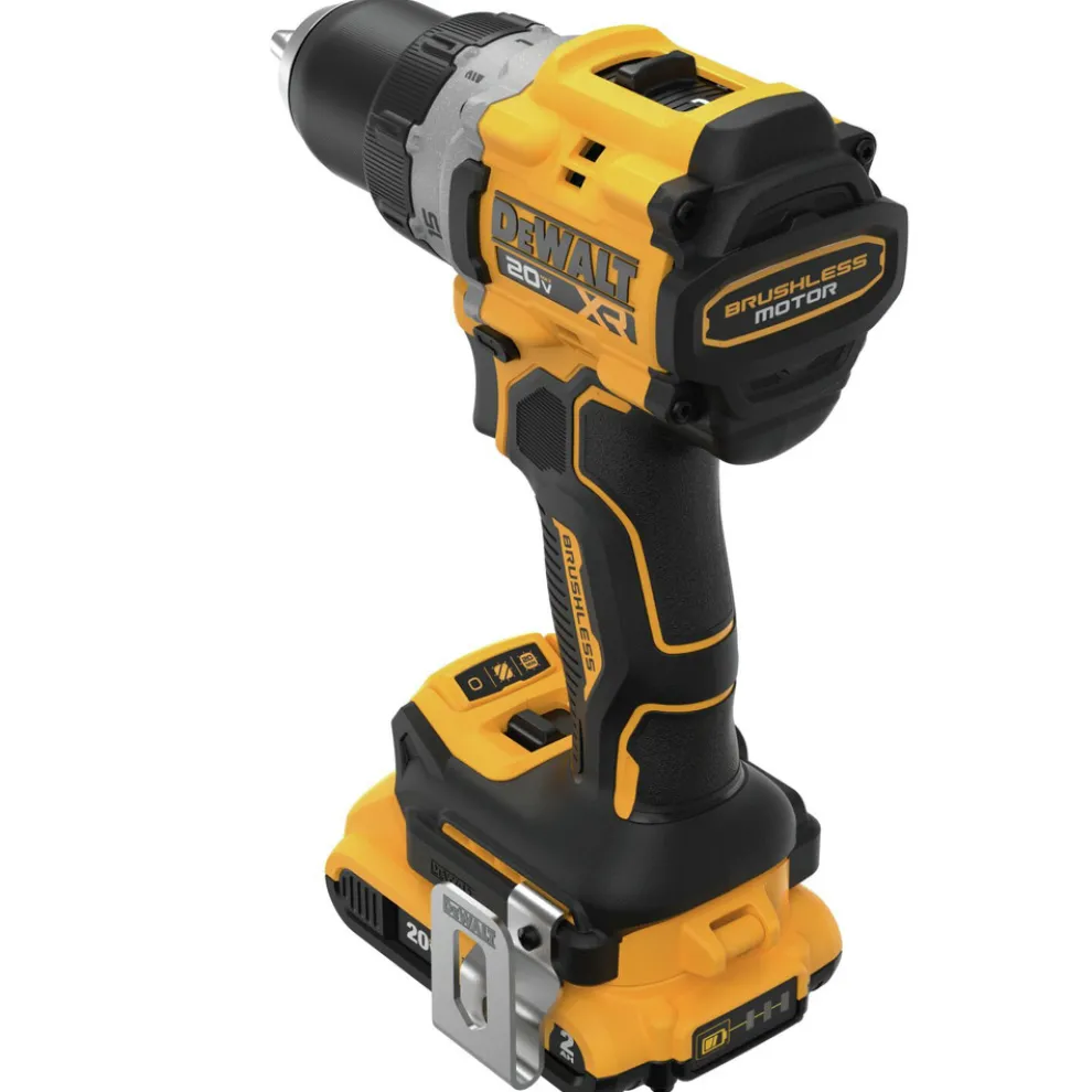 Dewalt 20V MAX XR Brushless Lithium-Ion 1/2 in. Cordless Drill Driver Kit with 2 Batteries (2 Ah)