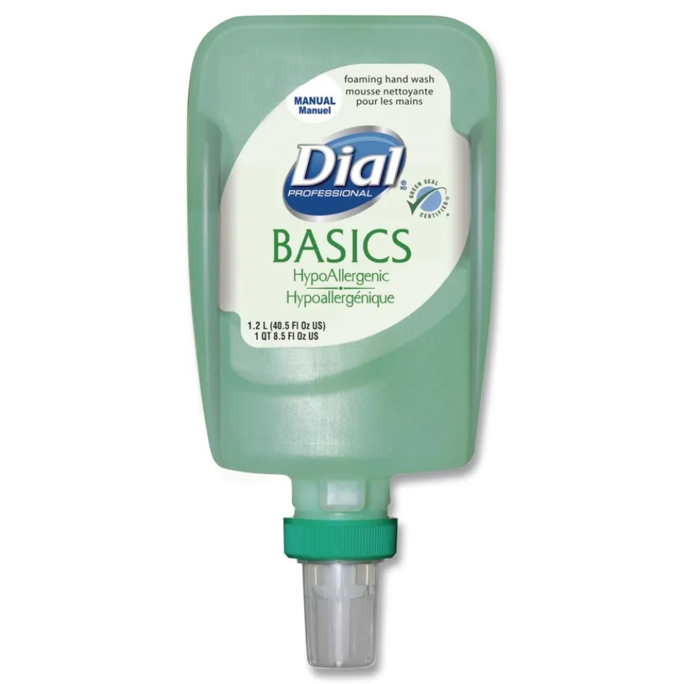 Dial Professional 1.2 Liter Basics Hypoallergenic Foaming Hand Wash Refill for FIT Manual Dispenser - Honeysuckle Scent (3/Carton)