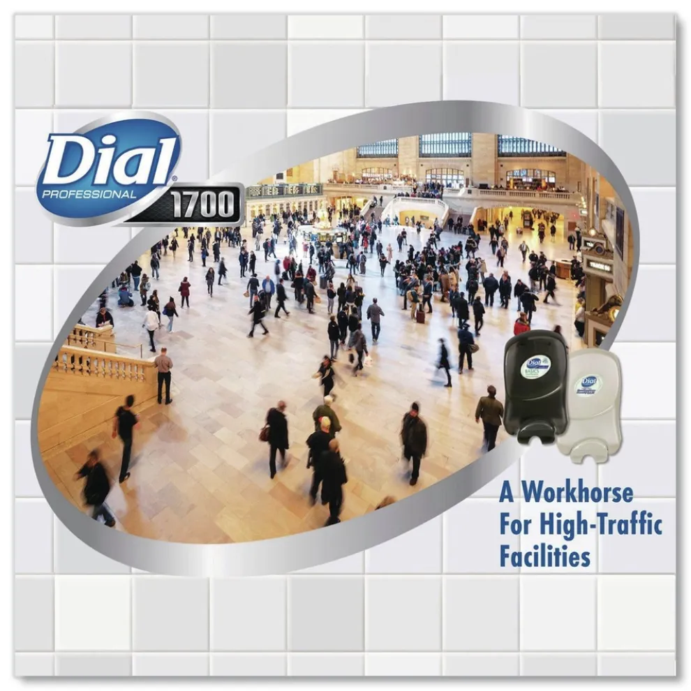 Dial Professional 1.2 Liter Antibacterial Foaming Hand Sanitizer Refill for Dial 1700 Dispenser - Fragrance-Free (3/Carton)