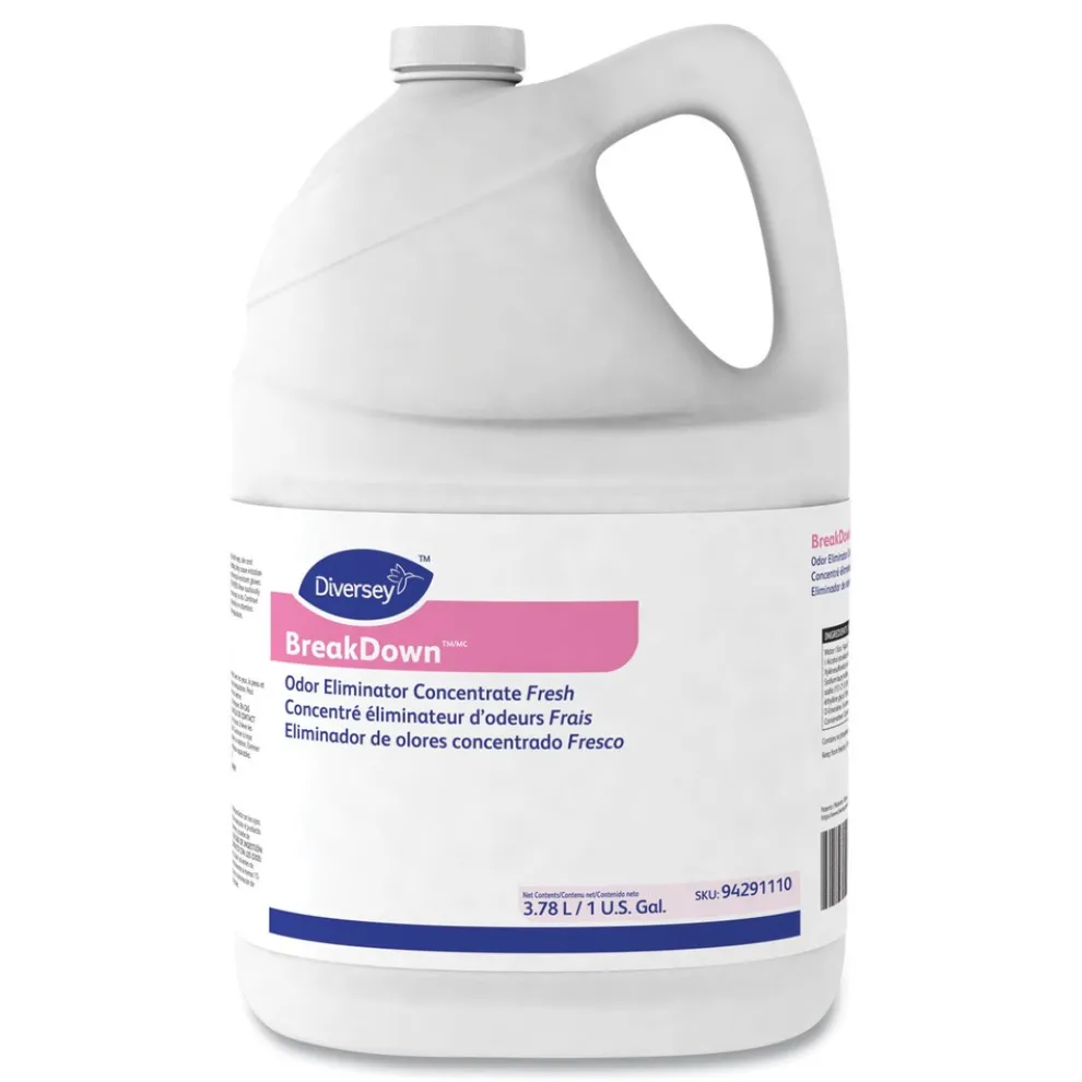 Diversey Care 1 Gallon Bottle Liquid Odor Eliminator - Cherry Almond Scent (4/Carton)