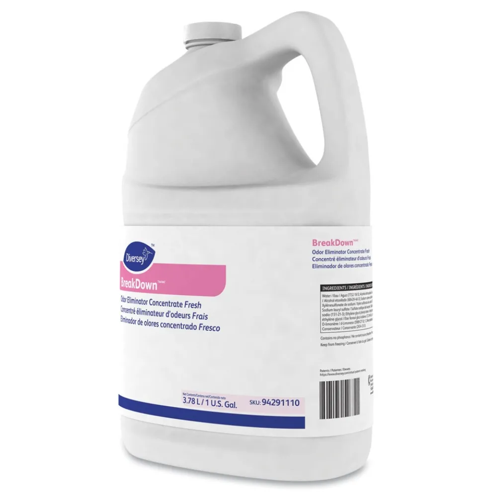 Diversey Care 1 Gallon Bottle Liquid Odor Eliminator - Cherry Almond Scent (4/Carton)