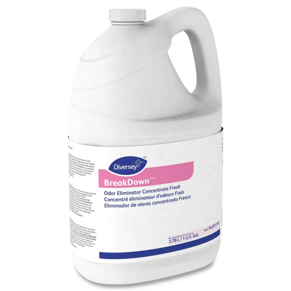 Diversey Care 1 Gallon Bottle Liquid Odor Eliminator - Cherry Almond Scent (4/Carton)