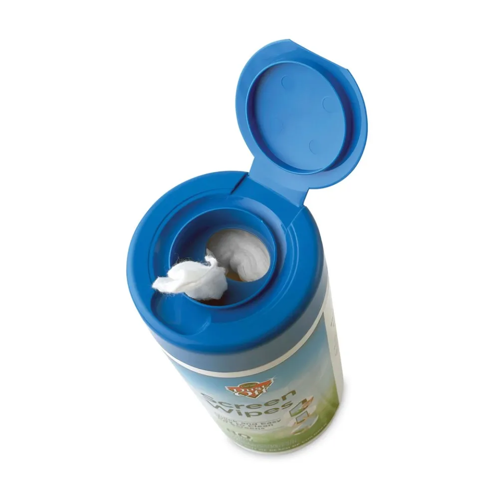 Dust-Off 5 in. x 7 in. Cloth Premoistened Monitor Cleaning Wipes - White