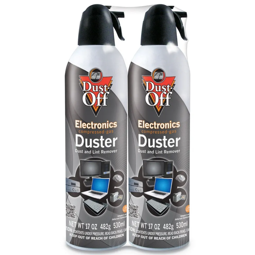 Dust-Off 17 oz. Can Disposable Compressed Air Duster (2/Pack)