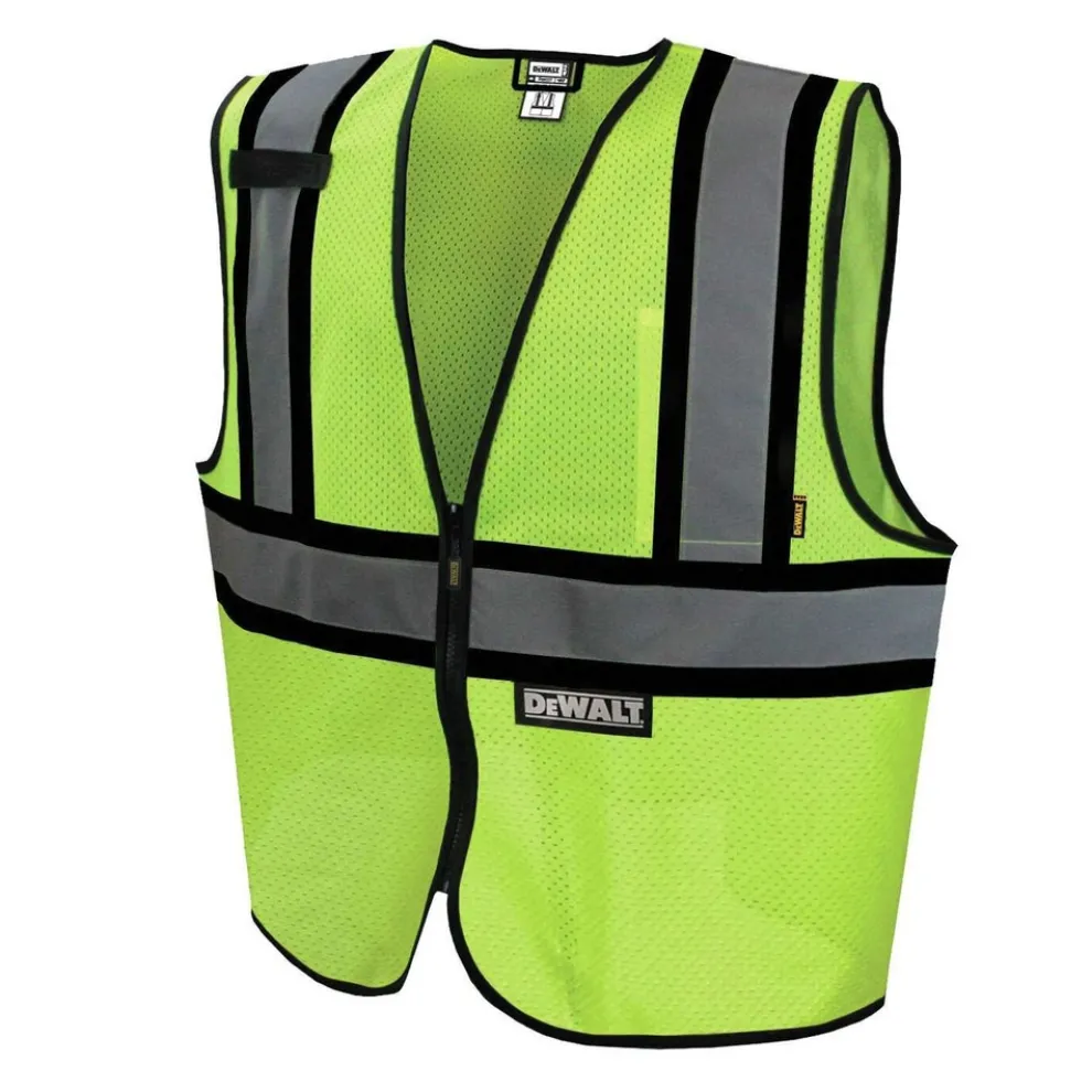 Dewalt Class 2 Contrasting Trim Economy Mesh Vest - Green - Large