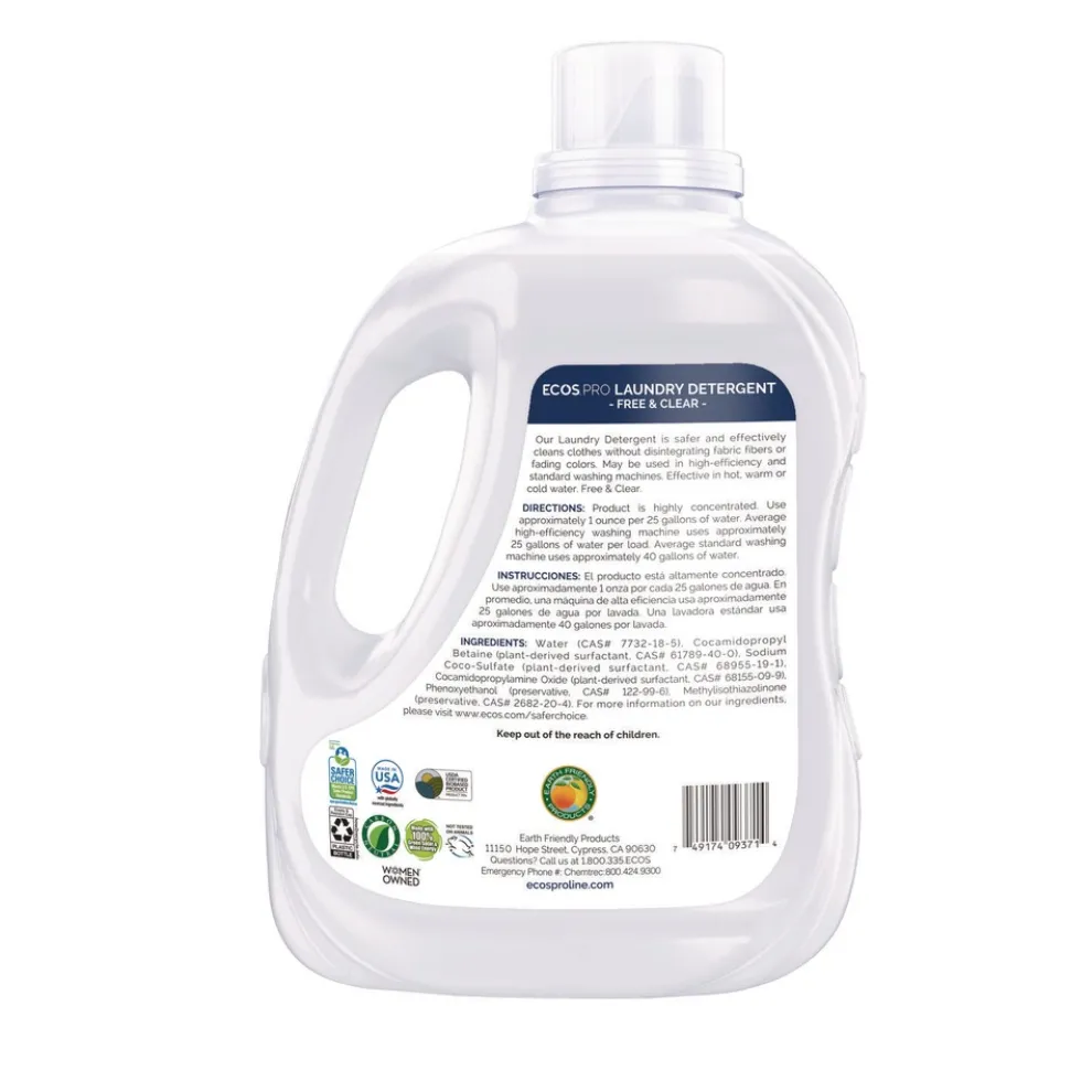ECOS PRO 170 oz. Liquid Laundry Detergent Jug - Free and Clear (2/Carton)