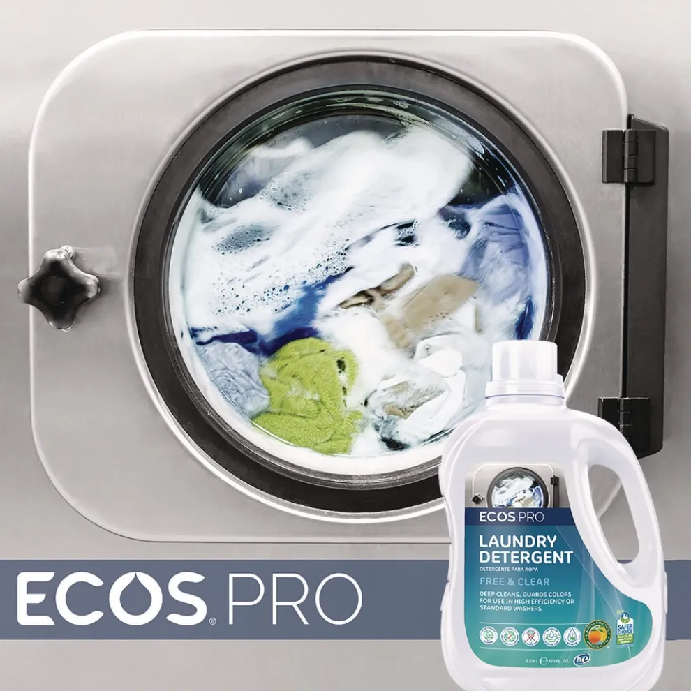ECOS PRO 170 oz. Liquid Laundry Detergent Jug - Free and Clear (2/Carton)