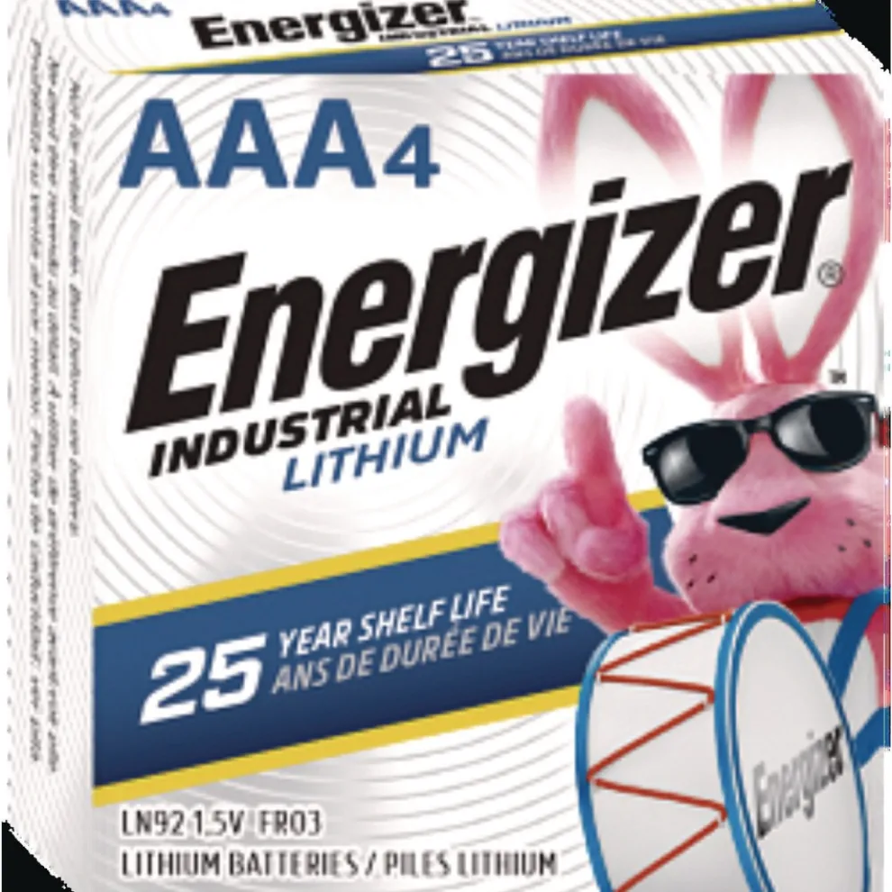 Energizer 1.5 Volts Industrial Lithium AAA Battery (4/Pack)