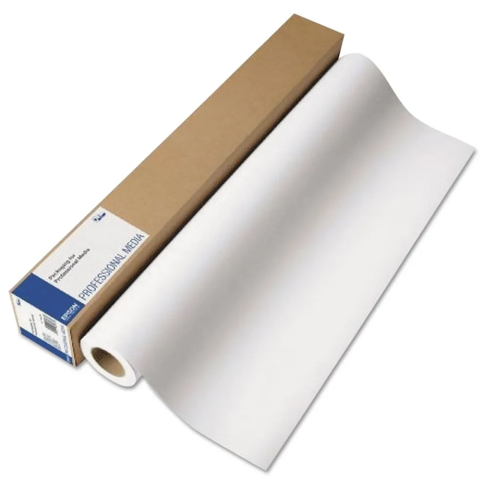 Epson Professional Media 24 in. x 100 ft. 10.5 mil Metallic Photo Paper - Luster White (1-Roll)