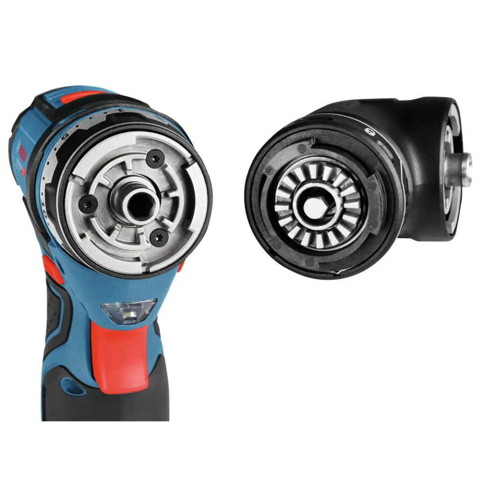 Factory Reconditioned Bosch 12V Lithium-Ion Max FlexiClick 5-In-1 1/4 in. Cordless Drill Driver System Kit (2 Ah)