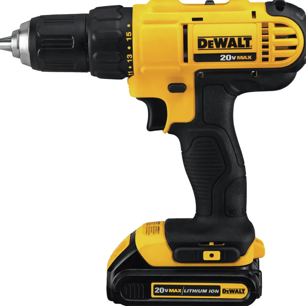 Factory Reconditioned Dewalt 20V MAX Lithium-Ion 1/2 in. Compact Cordless Drill Driver Kit (1.3 Ah)