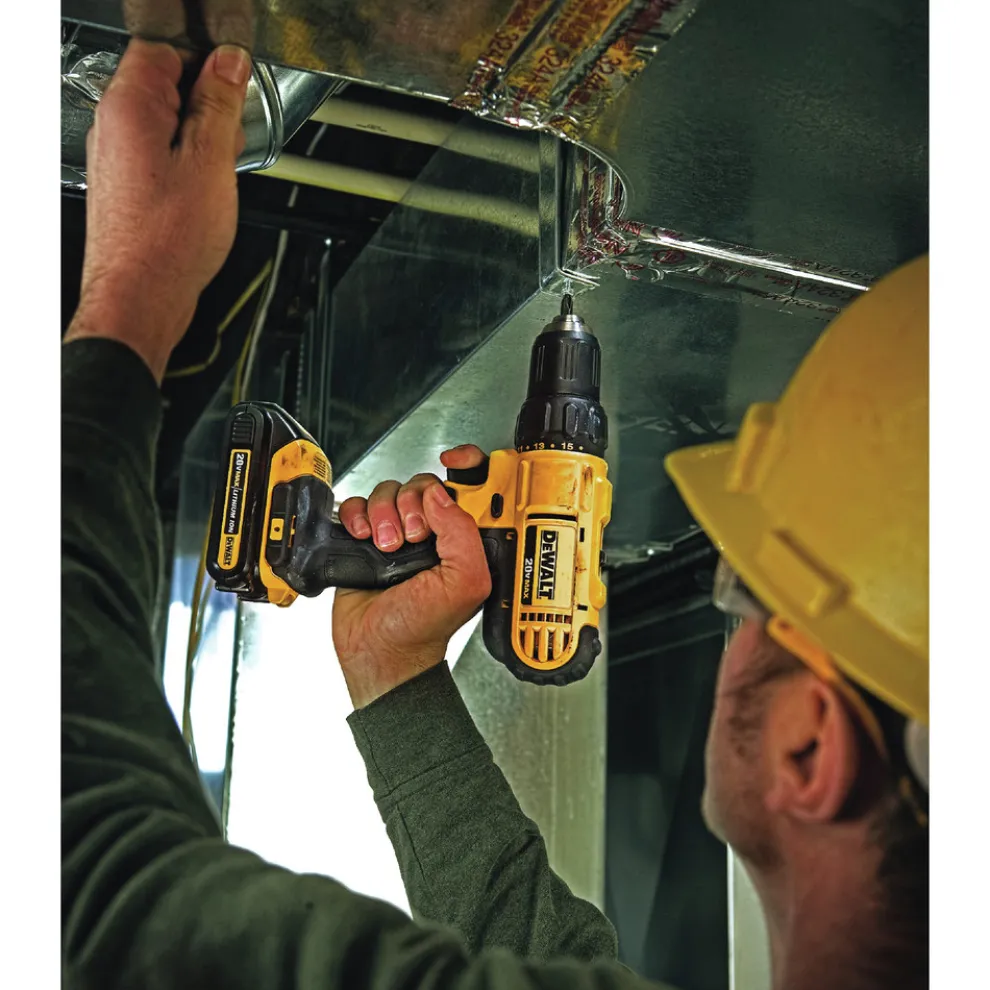 Factory Reconditioned Dewalt 20V MAX Lithium-Ion 1/2 in. Compact Cordless Drill Driver Kit (1.3 Ah)