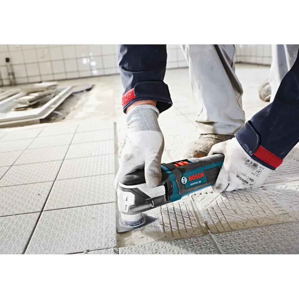 Factory Reconditioned Bosch 5.5 Amp StarlockMax Oscillating Multi-Tool Kit with 8-Pc Accessory Kit