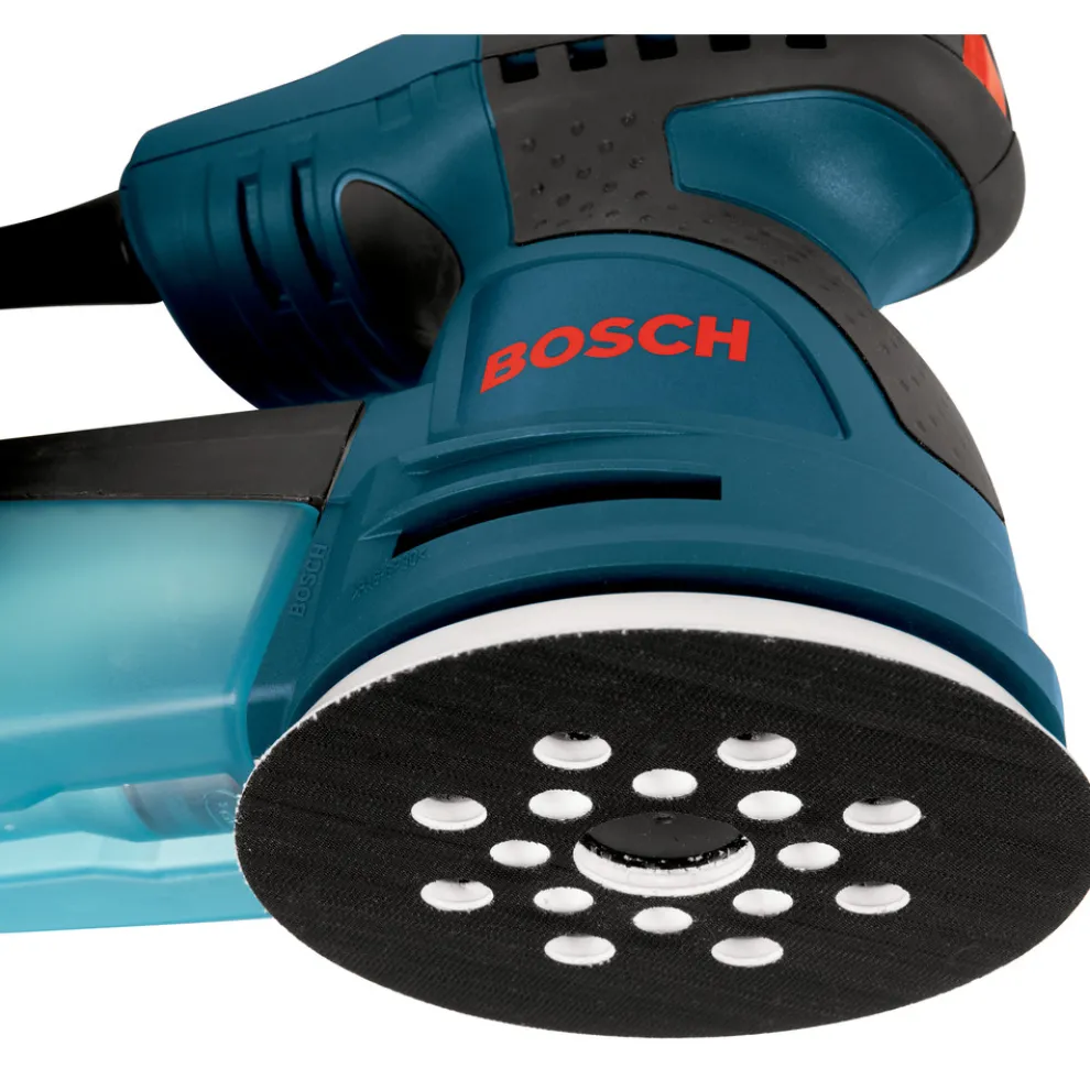 Factory Reconditioned Bosch 5 in. VS Palm Random Orbit Sander Kit with Canvas Carrying Bag