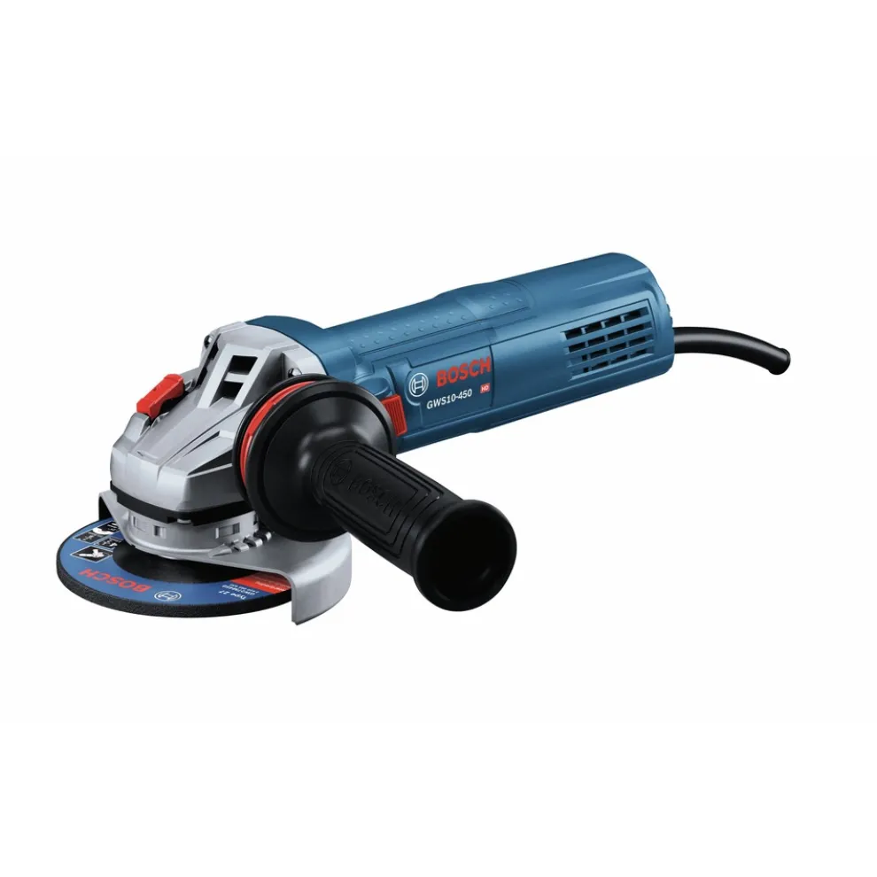 Factory Reconditioned Bosch 120V 10 Amp 4-1/2 in. Corded Ergonomic Angle Grinder with Lock-On Switch