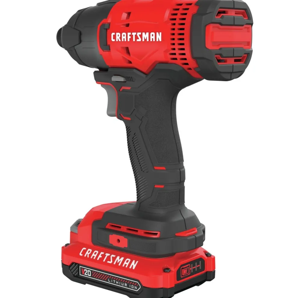 Factory Reconditioned Craftsman V20 Brushed Lithium-Ion 1/4 in. Cordless Impact Driver Kit (1.5 Ah)