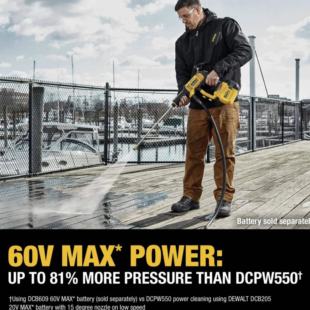Factory Reconditioned Dewalt 60V MAX Lithium-Ion 2-Speed Cordless Power Cleaner (Tool Only)
