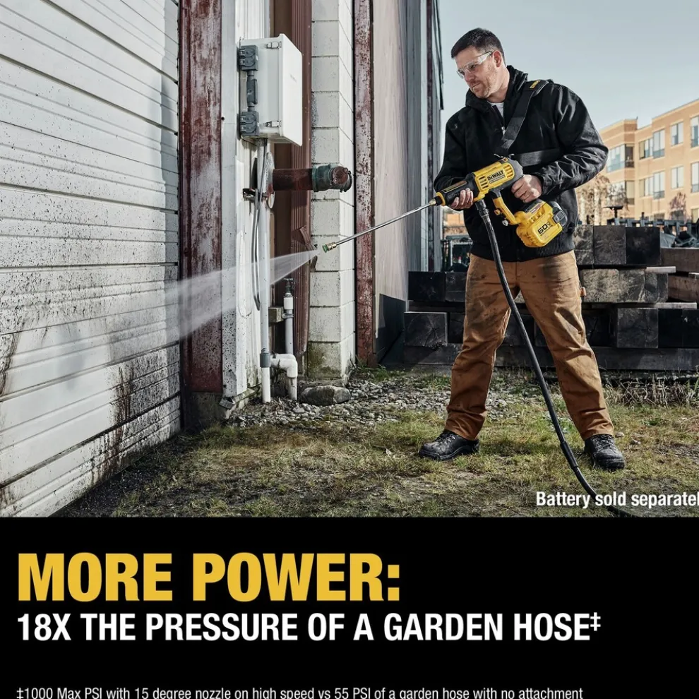 Factory Reconditioned Dewalt 60V MAX Lithium-Ion 2-Speed Cordless Power Cleaner (Tool Only)