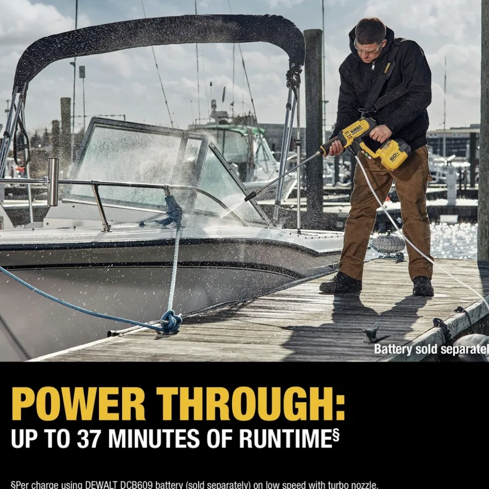 Factory Reconditioned Dewalt 60V MAX Lithium-Ion 2-Speed Cordless Power Cleaner (Tool Only)