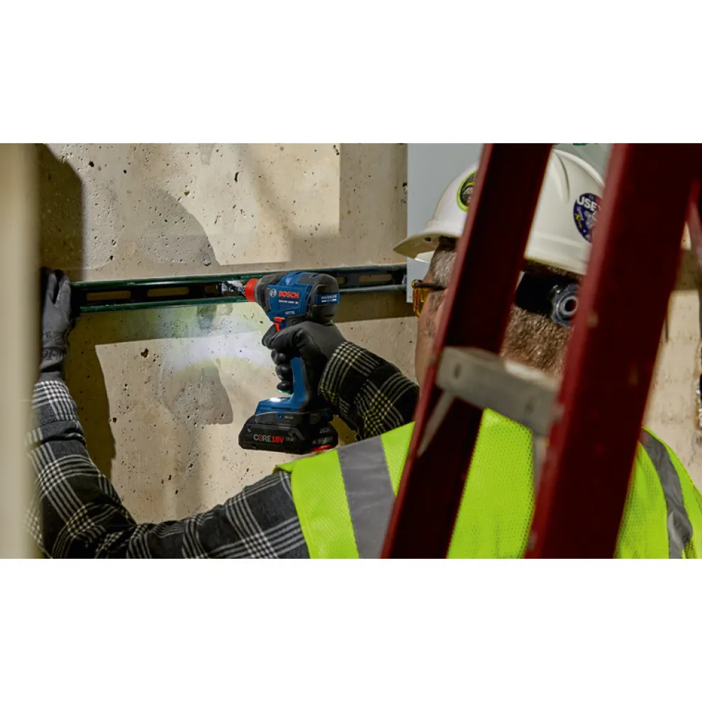 Factory Reconditioned Bosch 18V Freak Brushless Lithium-Ion 1/4 in. and 1/2 in. Cordless Connected-Ready Impact Driver Kit (4 Ah)