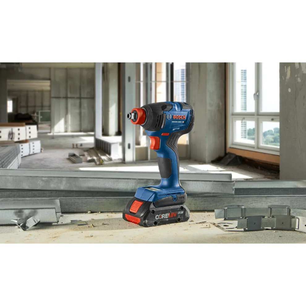 Factory Reconditioned Bosch 18V Freak Brushless Lithium-Ion 1/4 in. and 1/2 in. Cordless Connected-Ready Impact Driver Kit (4 Ah)