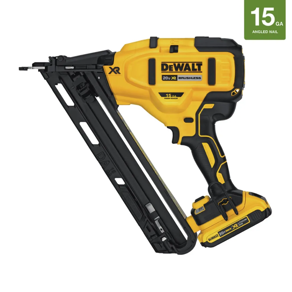 Factory Reconditioned Dewalt 20V MAX XR 15 Gauge Cordless Angled Finish Nailer