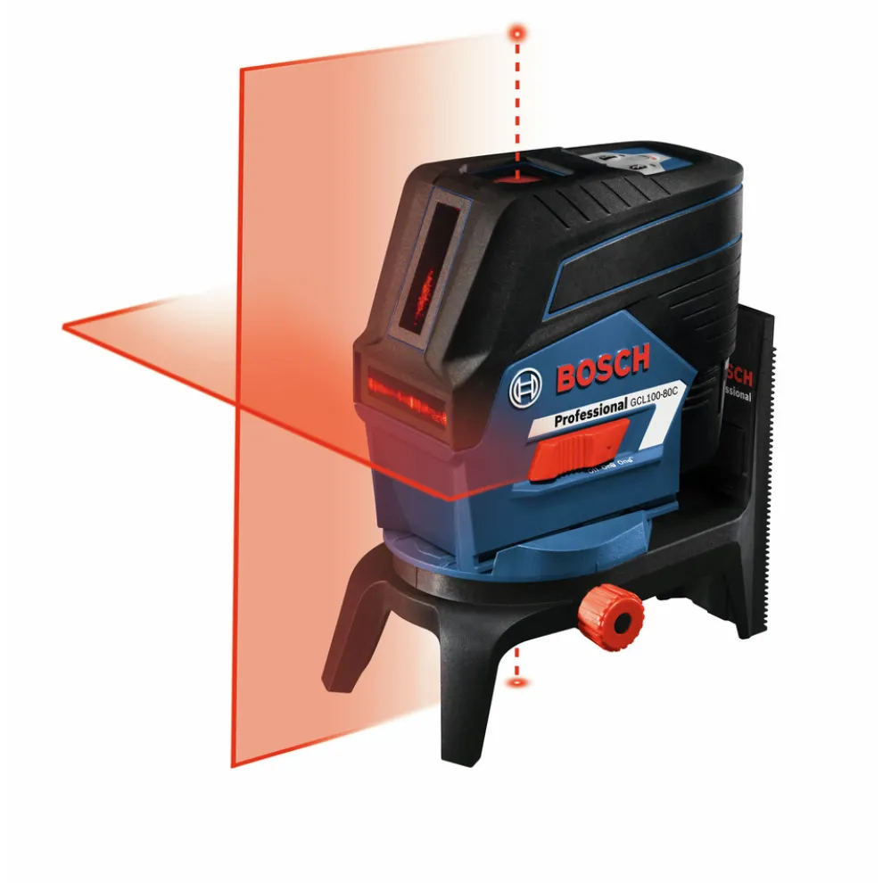 Factory Reconditioned Bosch 12V MAX Lithium-Ion 100 ft. Cordless Cross-Line Laser with Plumb Points Kit (2 Ah)