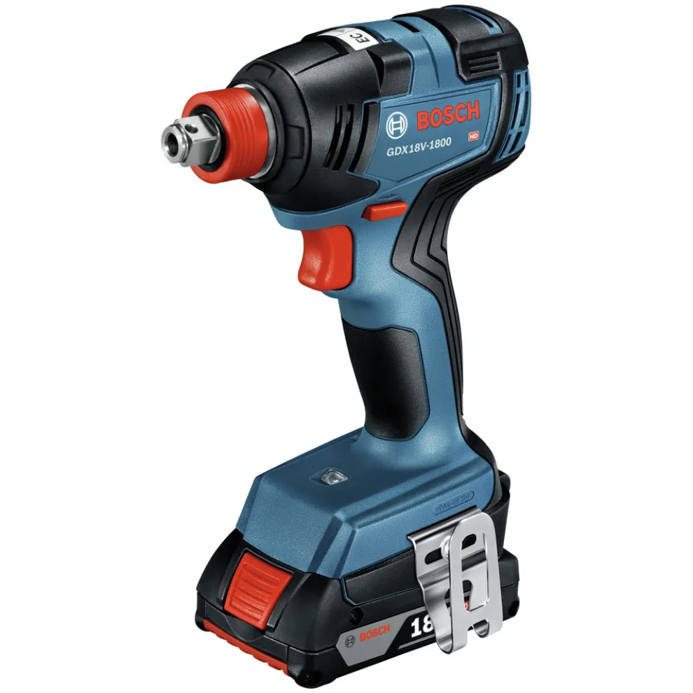 Factory Reconditioned Bosch 18V EC Brushless Lithium-Ion 1/4 in. and 1/2 in. Cordless 2-in-1 Bit/Socket Impact Driver Kit (2 Ah)