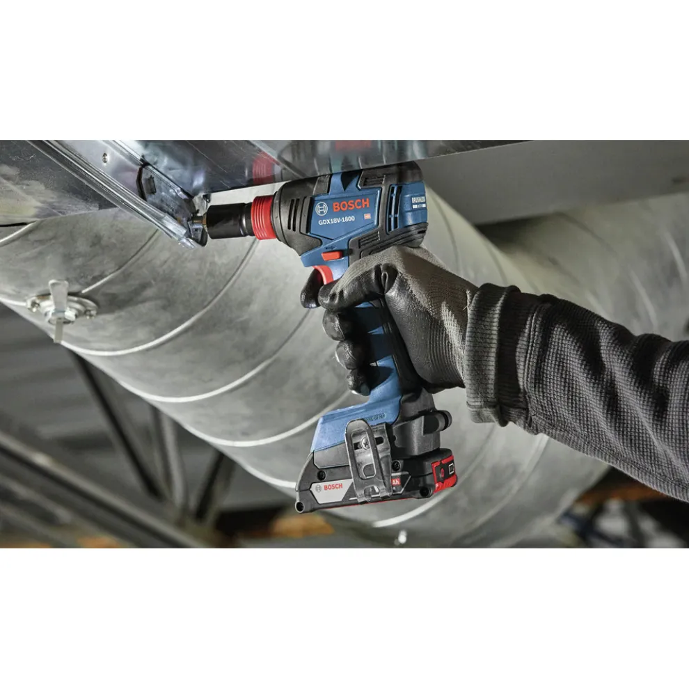 Factory Reconditioned Bosch 18V EC Brushless Lithium-Ion 1/4 in. and 1/2 in. Cordless 2-in-1 Bit/Socket Impact Driver Kit (2 Ah)