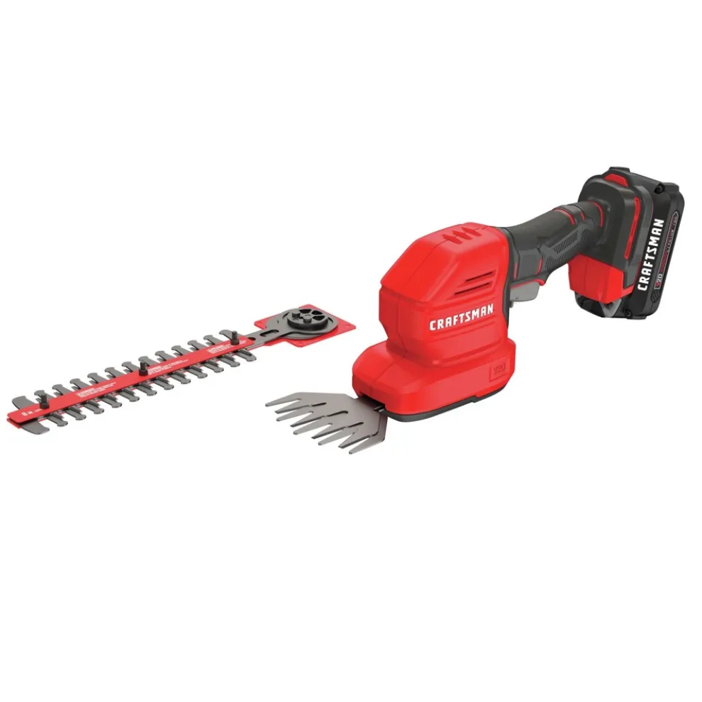 Factory Reconditioned Craftsman V20 2-in-1 Lithium-Ion Cordless 8 in. Hedge Trimmer and 4 in. Grass Shear Kit (1.5 Ah)