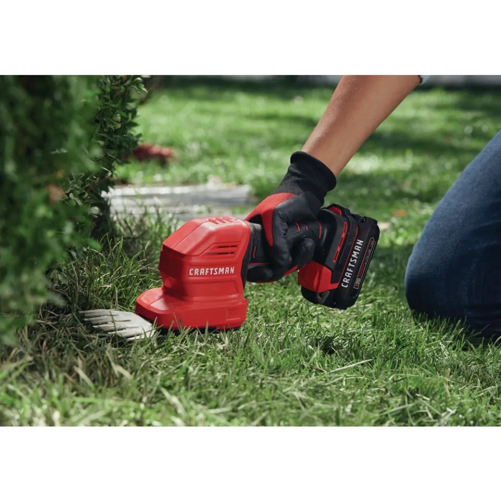 Factory Reconditioned Craftsman V20 2-in-1 Lithium-Ion Cordless 8 in. Hedge Trimmer and 4 in. Grass Shear Kit (1.5 Ah)